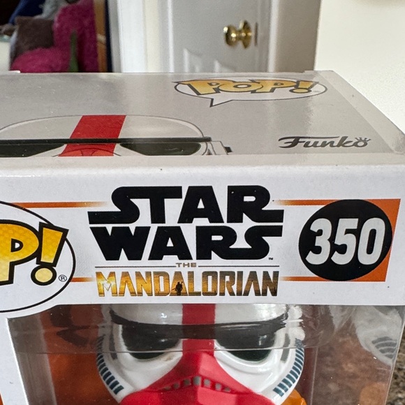 NEW Funko Pop Star Wars The Mandalorian Incinerator Stormtrooper Bobblehead #350 - Picture 2 of 7